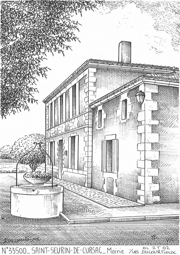 Cartes postales ST SEURIN DE CURSAC - mairie