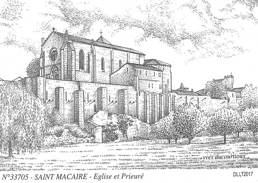 Souvenirs ST MACAIRE - �glise et prieur�
