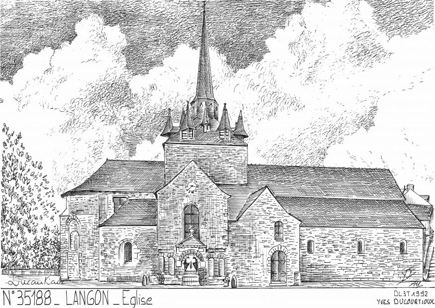 Cartes postales LANGON - �glise