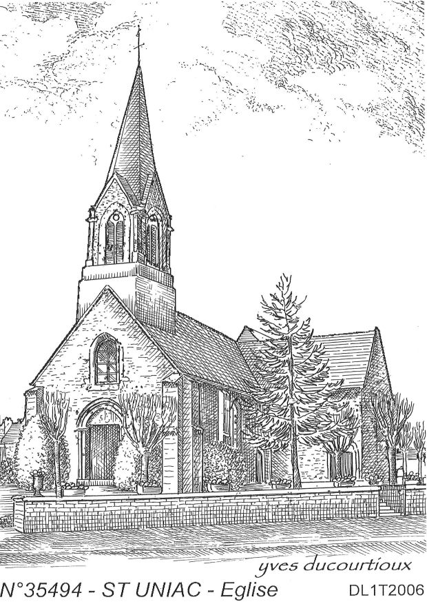 Cartes postales ST UNIAC - glise
