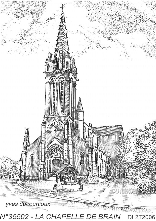 Cartes postales LA CHAPELLE DE BRAIN - �glise