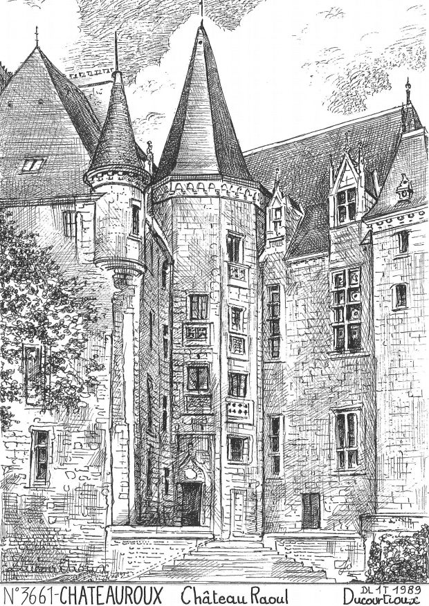 Souvenirs CHATEAUROUX - chteau raoul