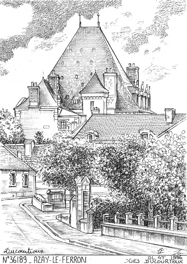 Souvenirs AZAY LE FERRON - vue