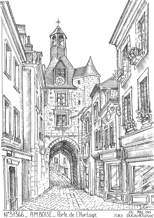 Cartes postales AMBOISE - porte de l horloge