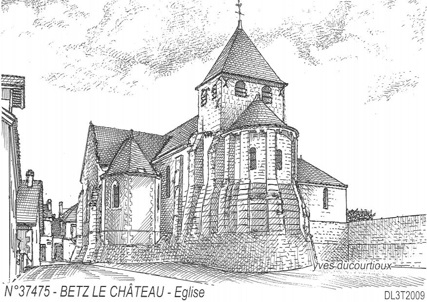 Cartes postales BETZ LE CHATEAU - glise