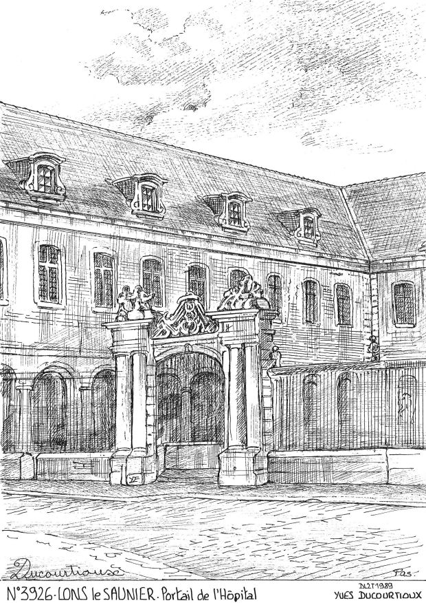 Souvenirs LONS LE SAUNIER - portail de l hpital