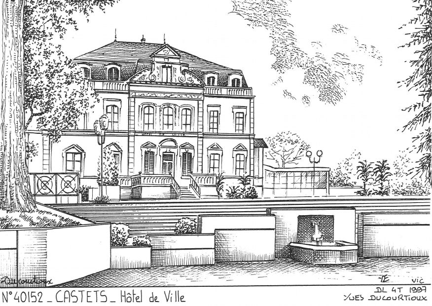 Souvenirs CASTETS - h�tel de ville