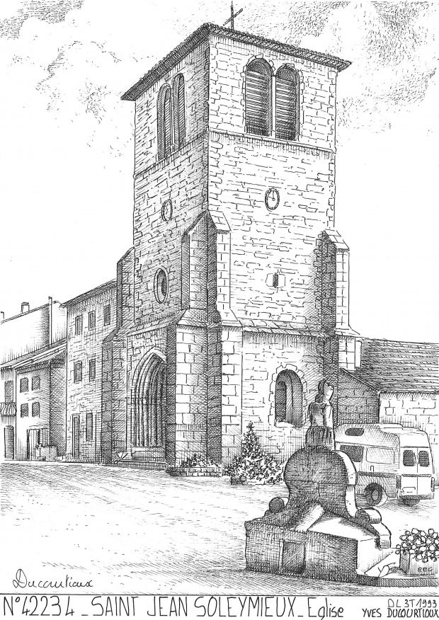 Cartes postales ST JEAN SOLEYMIEUX - glise