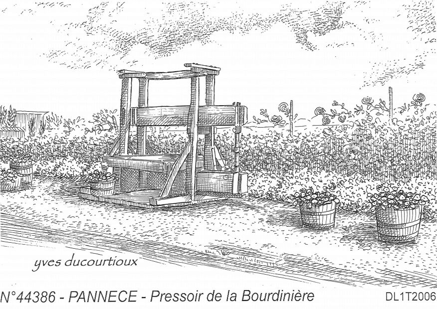 Cartes postales PANNECE - pressoir de la bourdinire