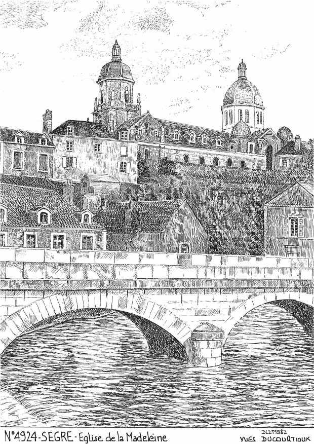 Cartes postales SEGRE - glise de la madeleine