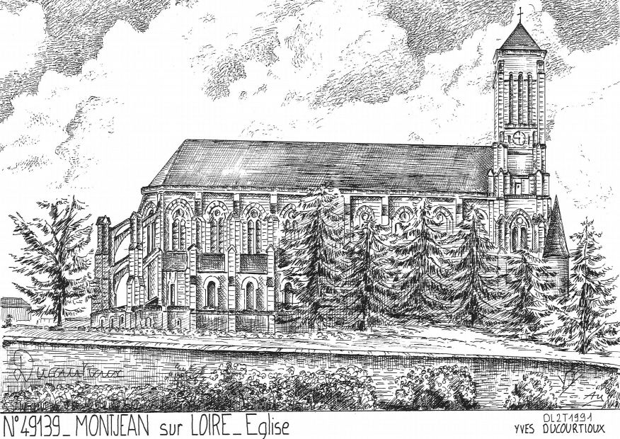 Cartes postales MONTJEAN SUR LOIRE - glise