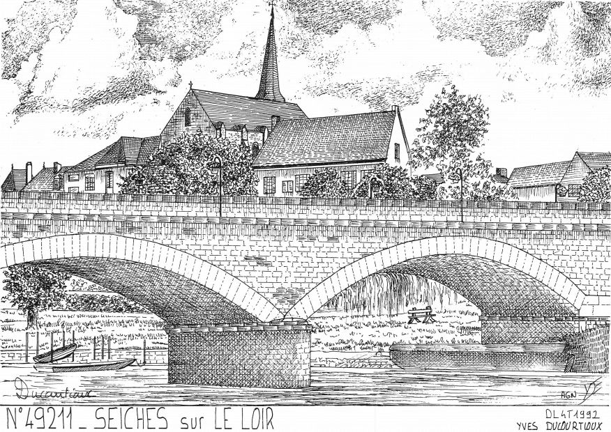 Souvenirs SEICHES SUR LE LOIR - vue
