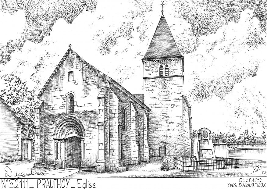 Cartes postales PRAUTHOY - �glise