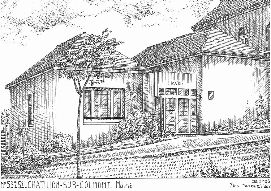 Cartes postales CHATILLON SUR COLMONT - mairie