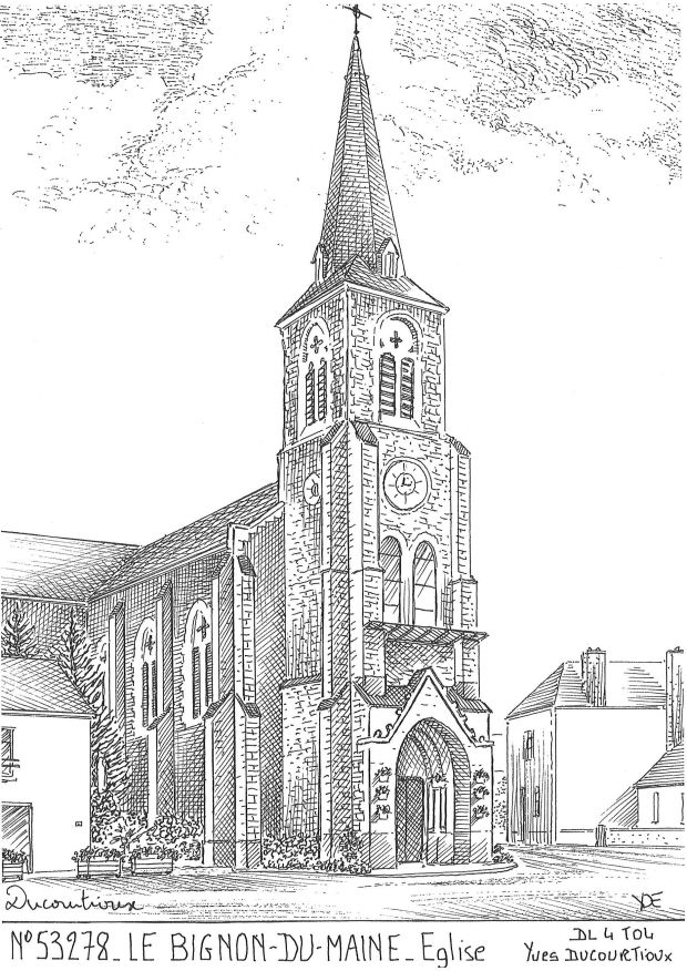 Souvenirs LE BIGNON DU MAINE - �glise
