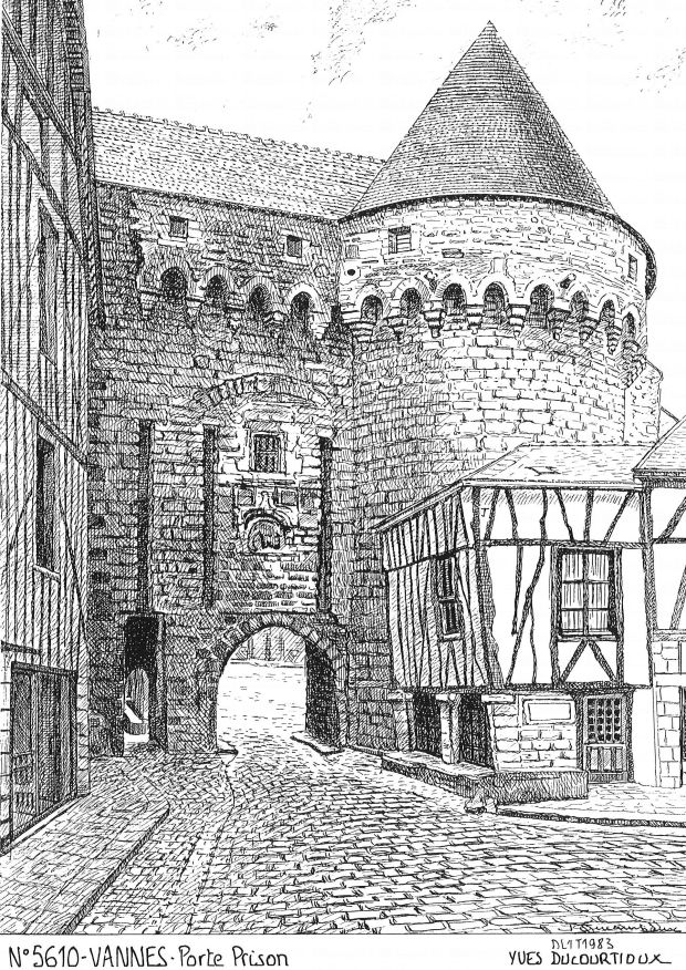 Cartes postales VANNES - porte prison