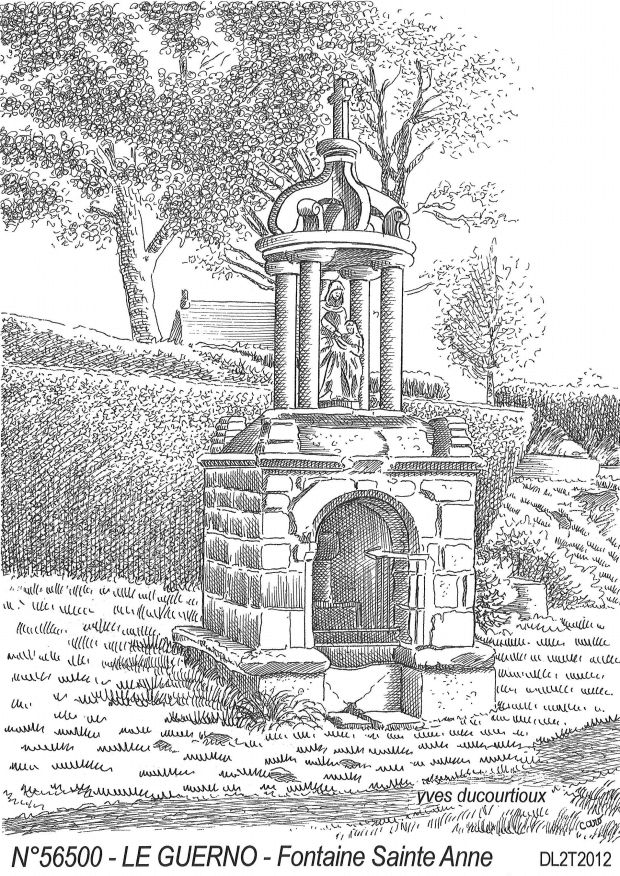Cartes postales LE GUERNO - fontaine ste anne