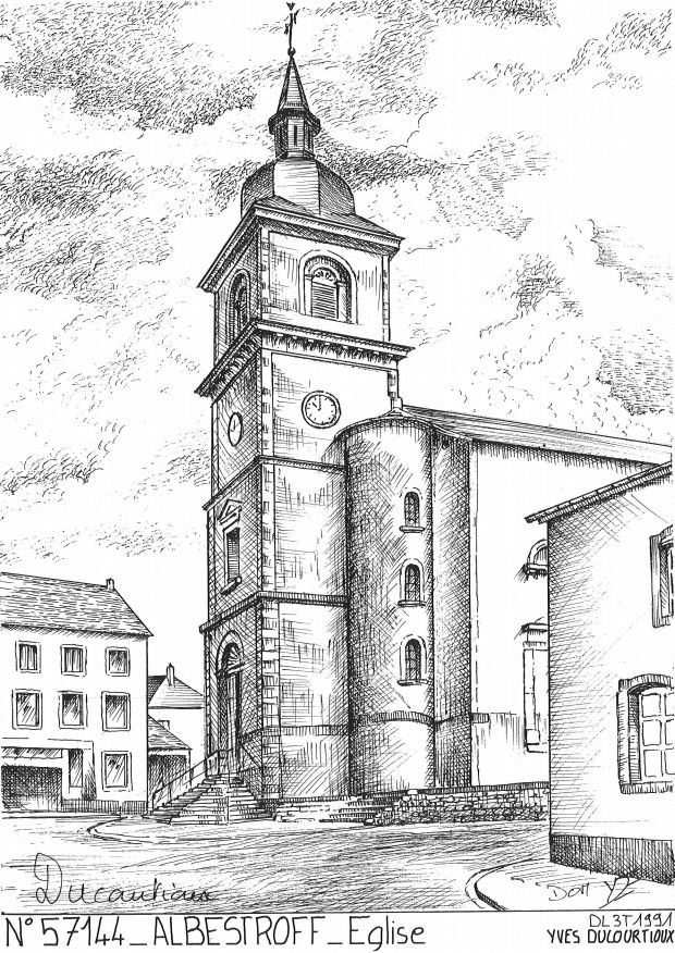 Cartes postales ALBESTROFF - glise