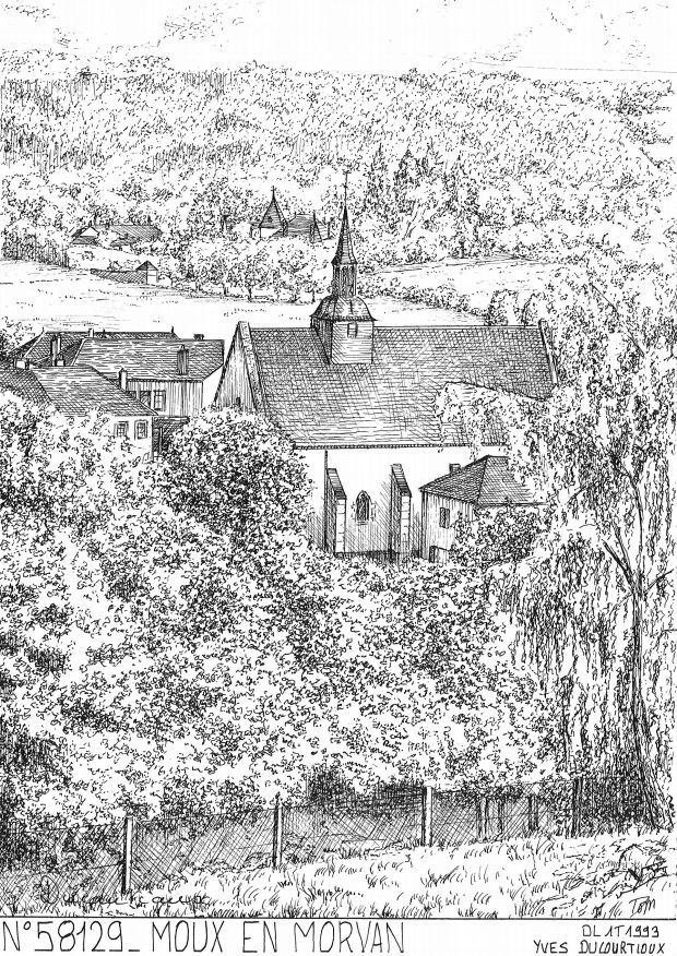 Cartes postales MOUX EN MORVAN - vue