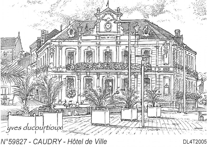 Souvenirs CAUDRY - htel de ville