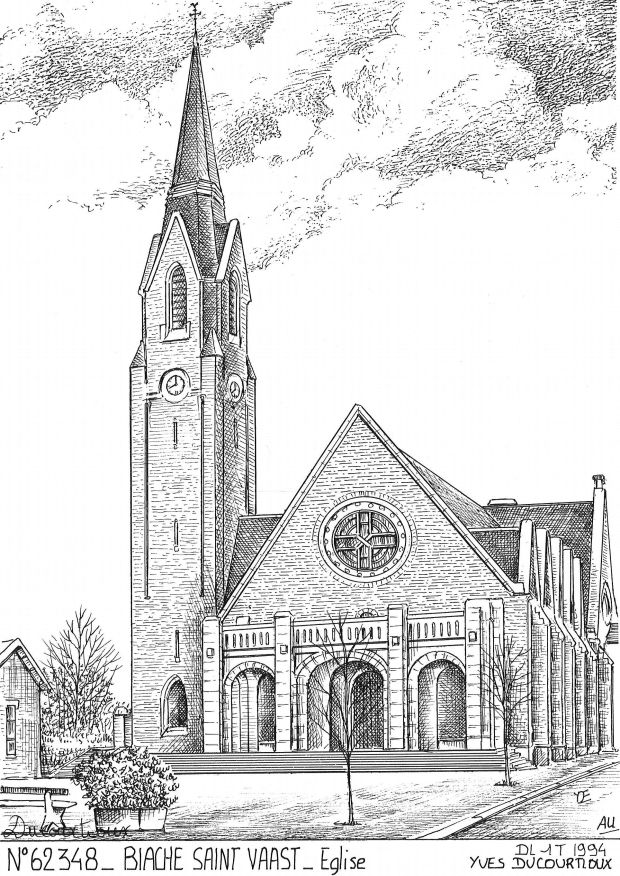 Cartes postales BIACHE ST VAAST - glise