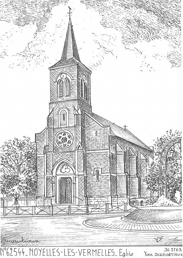 Souvenirs NOYELLES LES VERMELLES - �glise