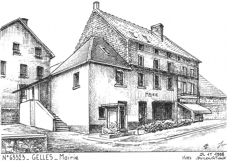 Cartes postales GELLES - mairie