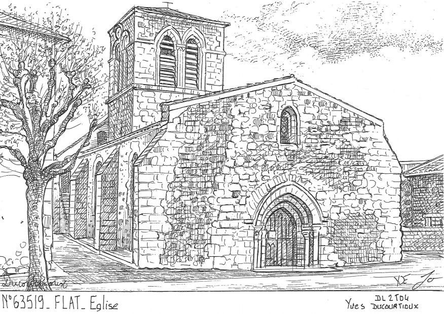 Cartes postales FLAT - �glise