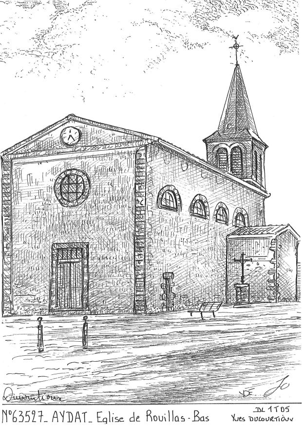 Souvenirs AYDAT - �glise de rouillas bas