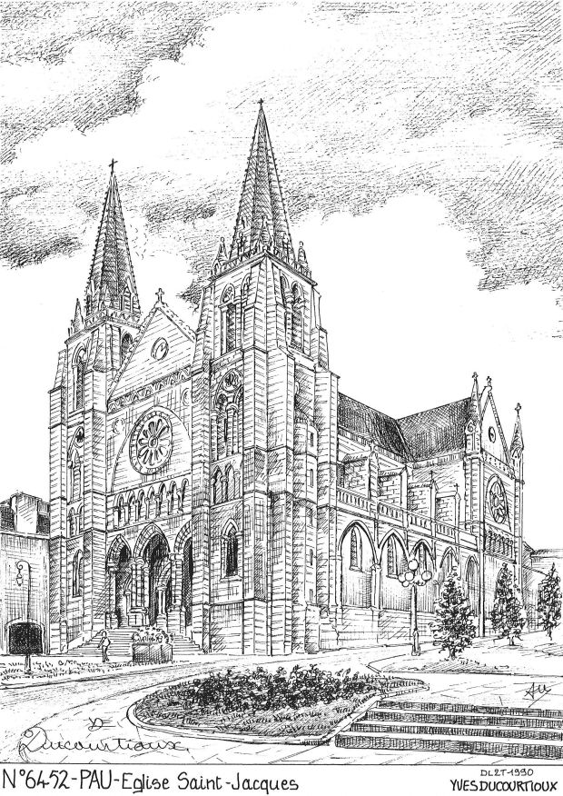 Souvenirs PAU - glise st jacques