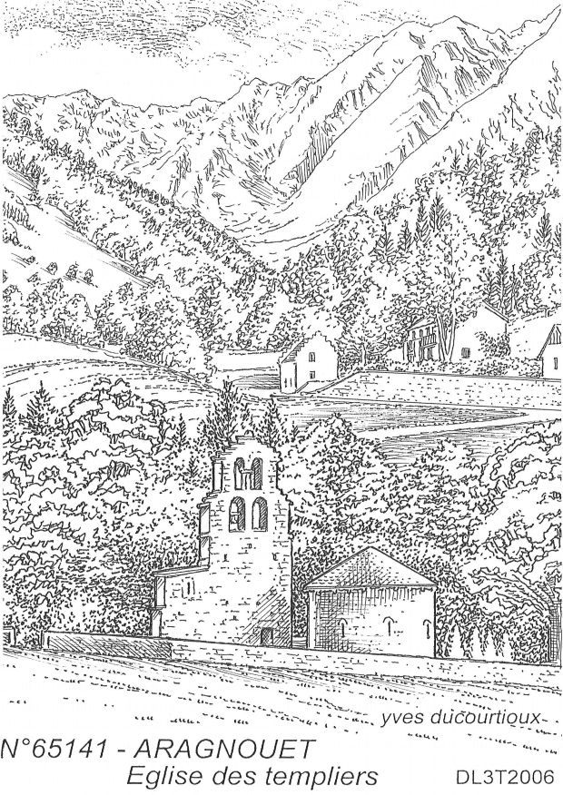 Souvenirs ARAGNOUET - glise des templiers