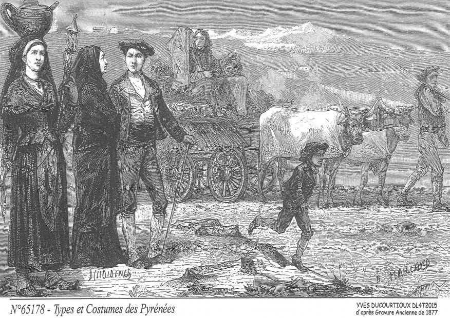 Cartes postales TYPES ET COSTUMES DES PYRENEES - �