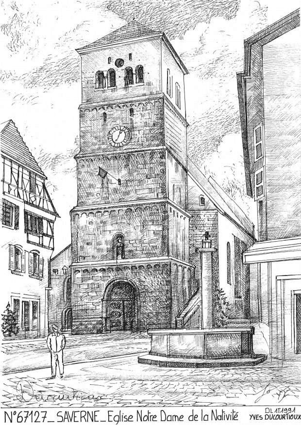 Cartes postales SAVERNE - glise notre dame de la nativi