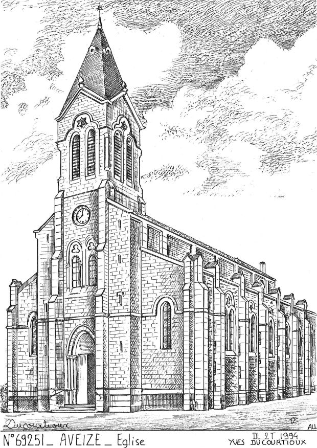Cartes postales AVEIZE - glise