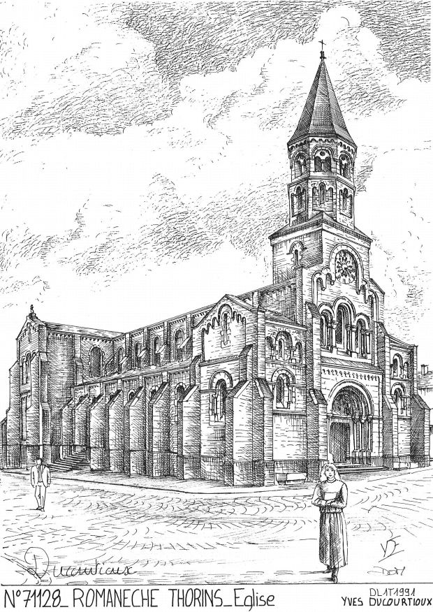 Cartes postales ROMANECHE THORINS - �glise