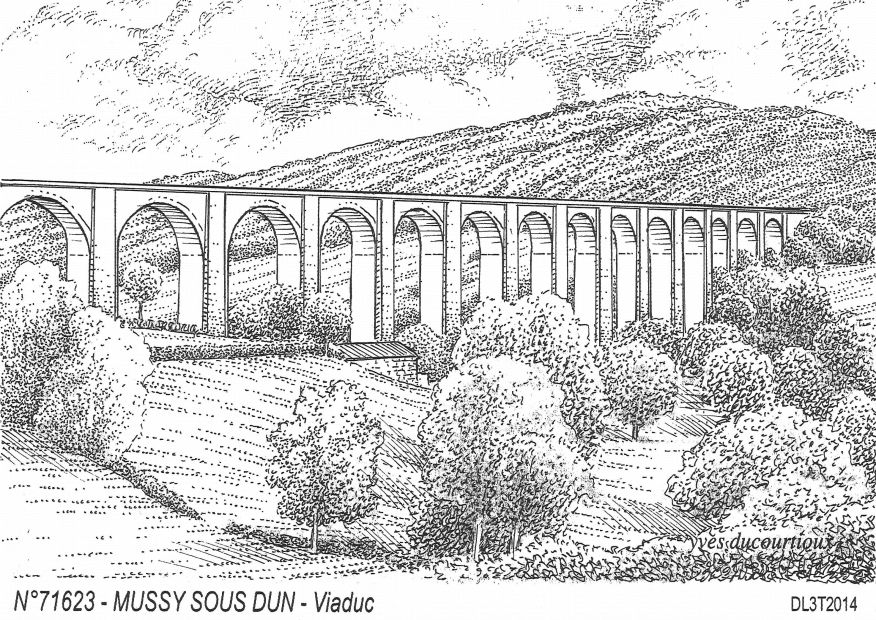 Cartes postales MUSSY SOUS DUN - viaduc