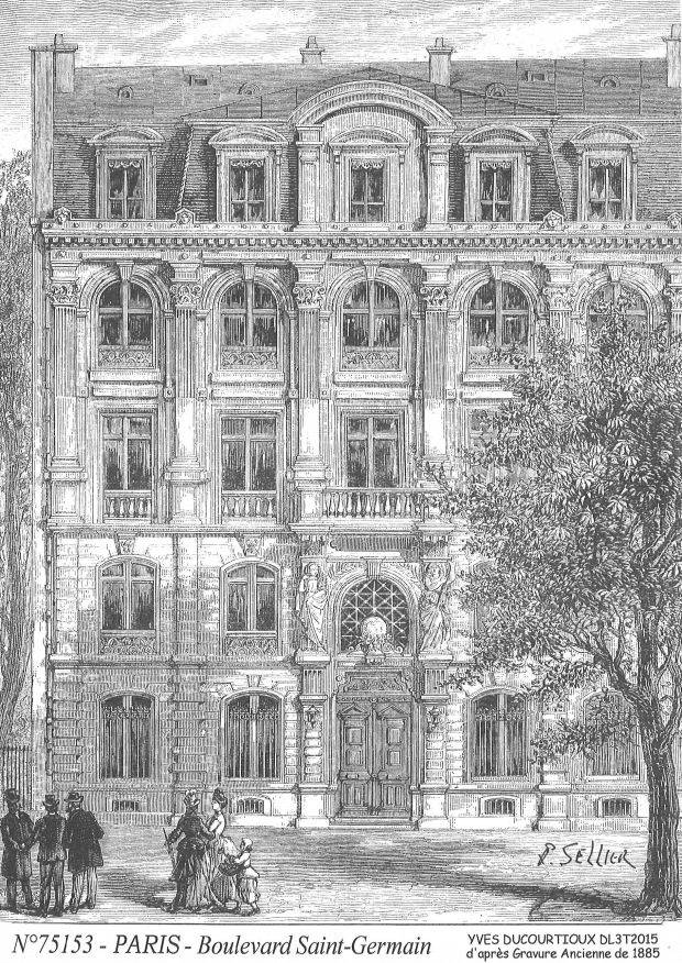 Cartes postales PARIS - boulevard st germain�