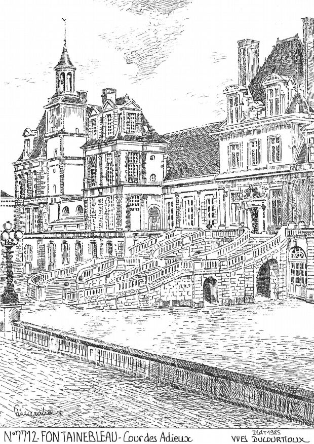 Souvenirs FONTAINEBLEAU - cour des adieux