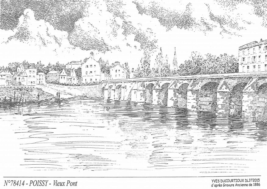 Souvenirs POISSY - vieux pont�