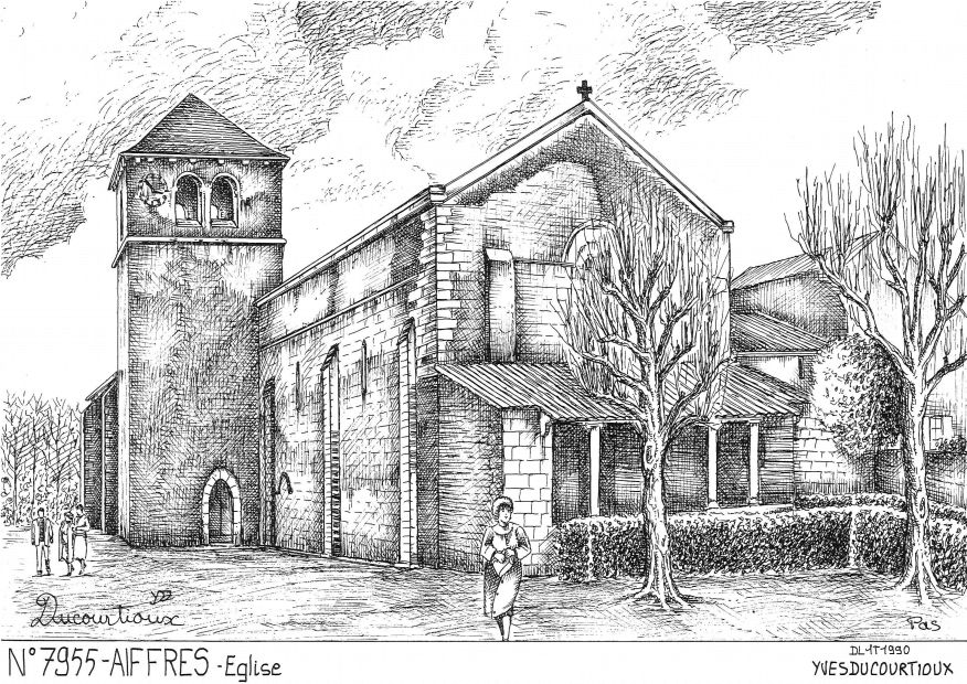 Cartes postales AIFFRES - �glise