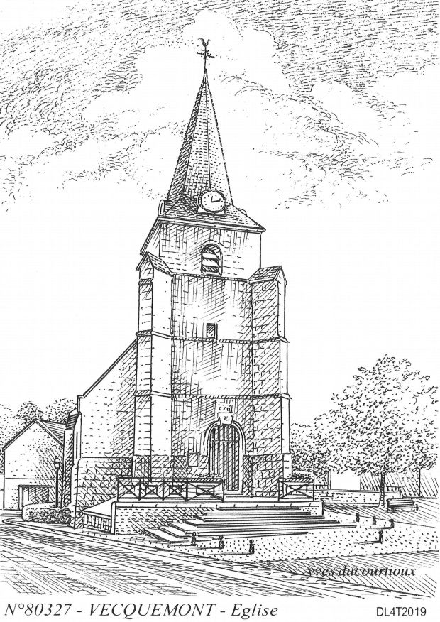 Cartes postales VECQUEMONT - glise