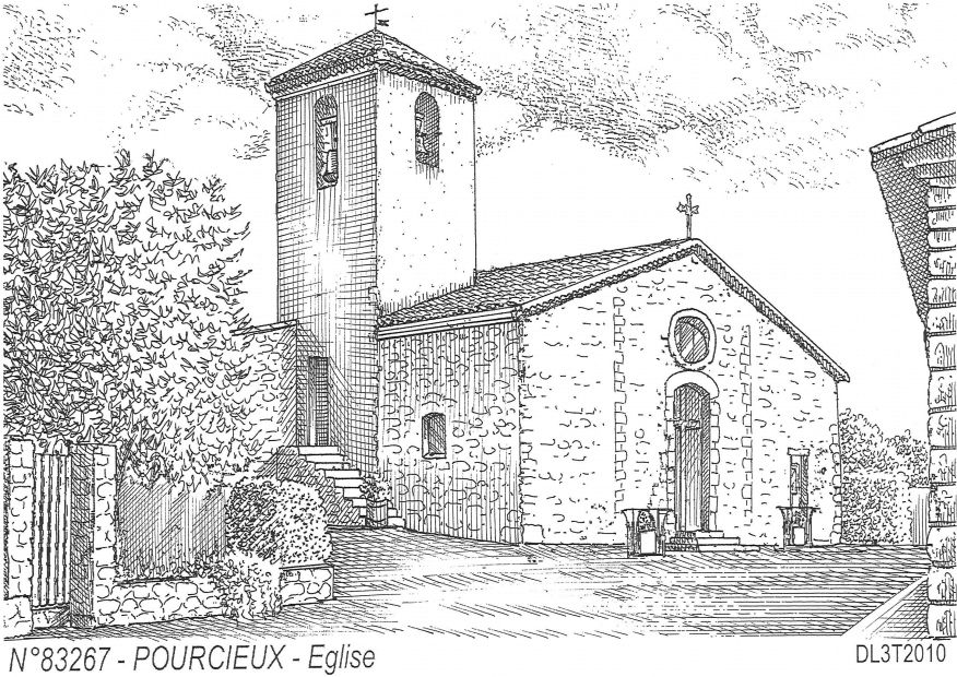 Cartes postales POURCIEUX - �glise
