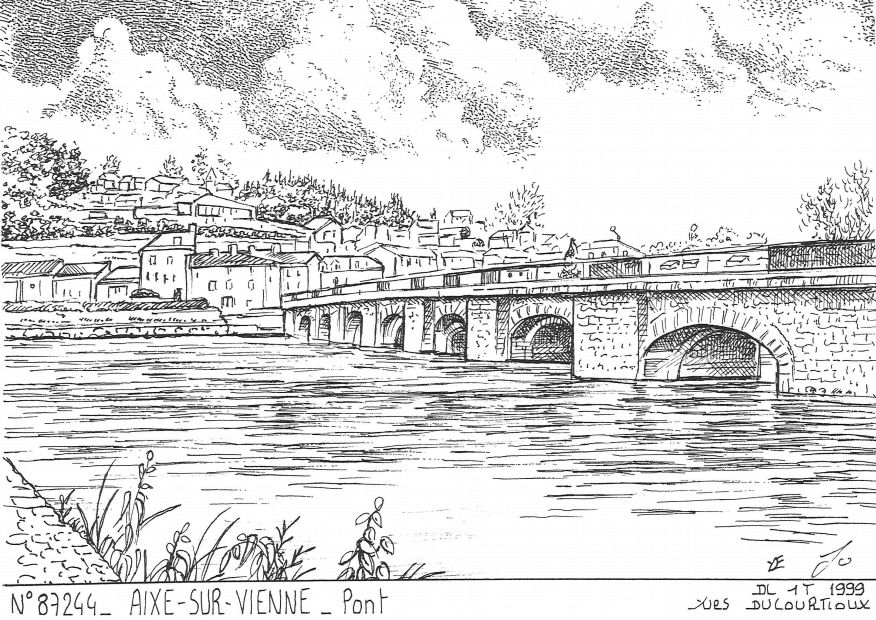 Cartes postales AIXE SUR VIENNE - pont