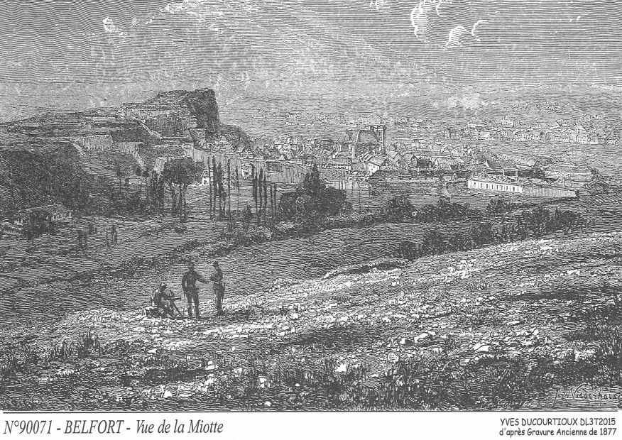 Cartes postales BELFORT - vue de la miotte