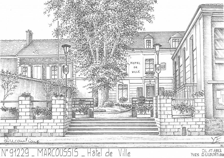 Souvenirs MARCOUSSIS - h�tel de ville