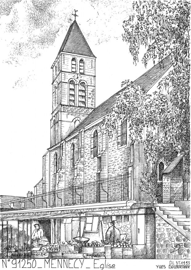 Cartes postales MENNECY - glise