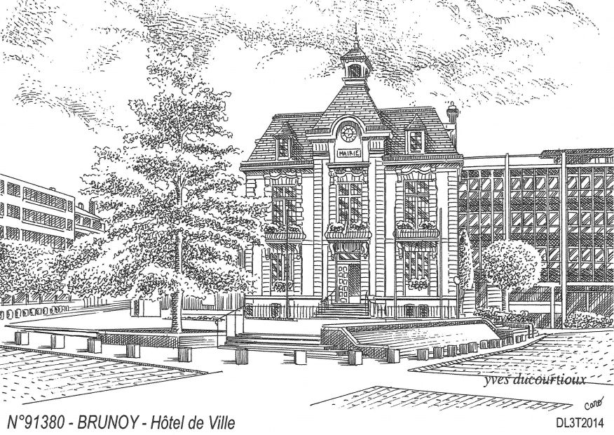 Souvenirs BRUNOY - h�tel de ville