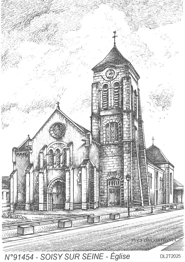 Souvenirs SOISY SUR SEINE - �glise