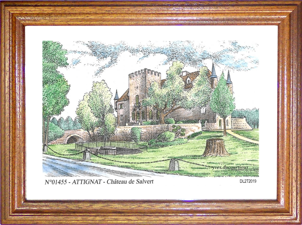 N 01455 - ATTIGNAT - château de salvert