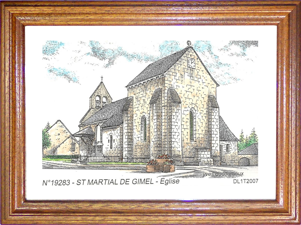 N 19283 - ST MARTIAL DE GIMEL - église
